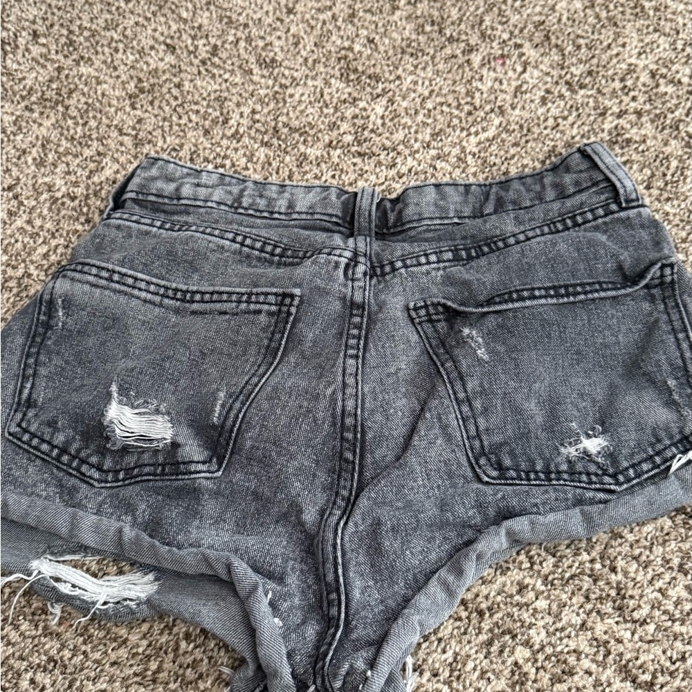 Wild Fable Distressed Black Jean Shorts